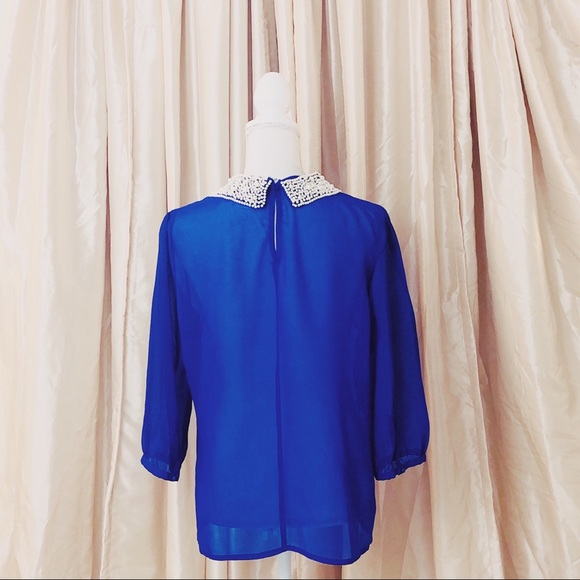 Vintage Pearl-Collar Blouse - Picture 4 of 4